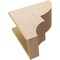 Ekena Millwork 8"W x 16"D x 16"H Classic Ridgewood Rough Cedar Woodgrain TimberThane Corbel, Primed Tan CORUR08X16X16RIDRCPR - alternate 2